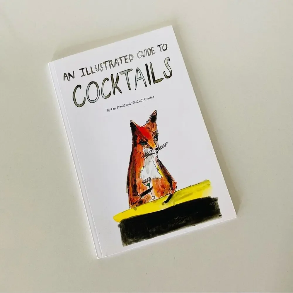 NEW ANTHROPOLOGIE An Illustrated Guide To Cocktails Bar Coffee Table Book White